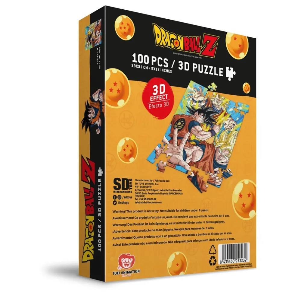 Dragon Ball Z - Pussel Goku Saiyan 3D 100 bitar