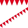 Flaggirlang Mini - Röd 3 meter