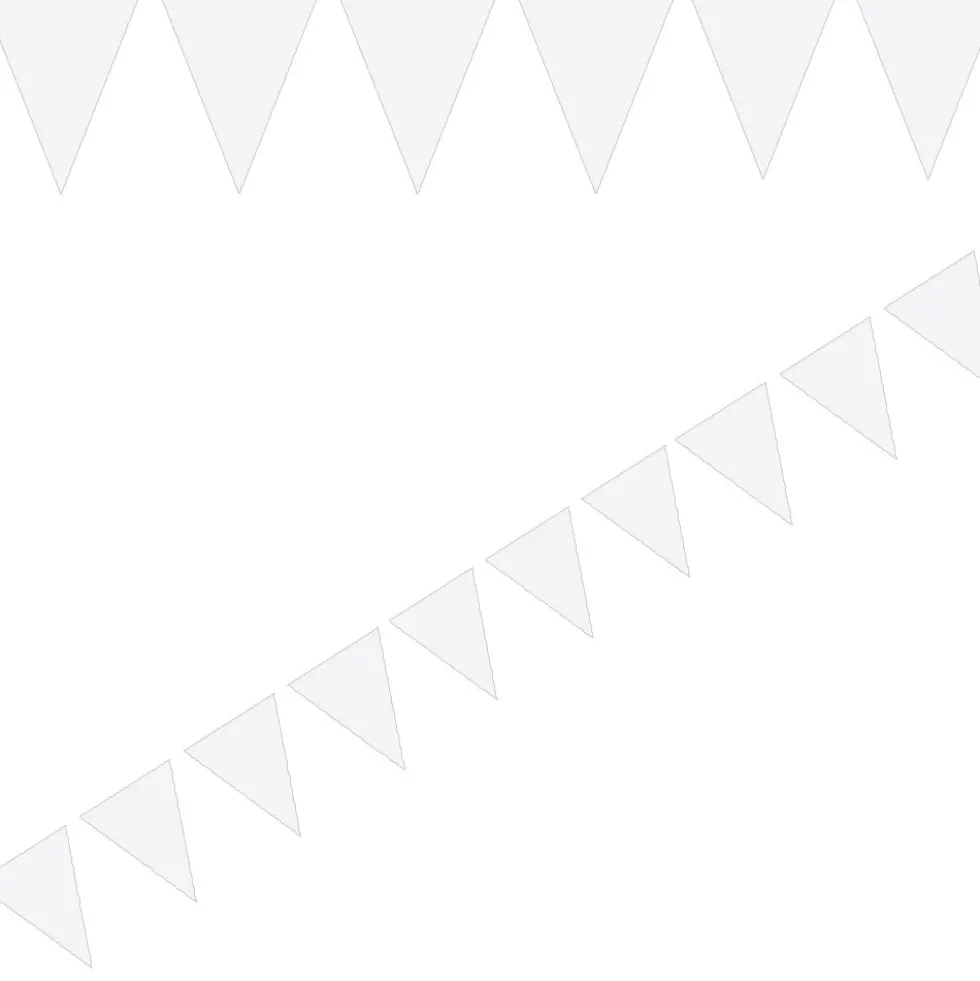 Flaggirlang Mini - Vit 3 meter