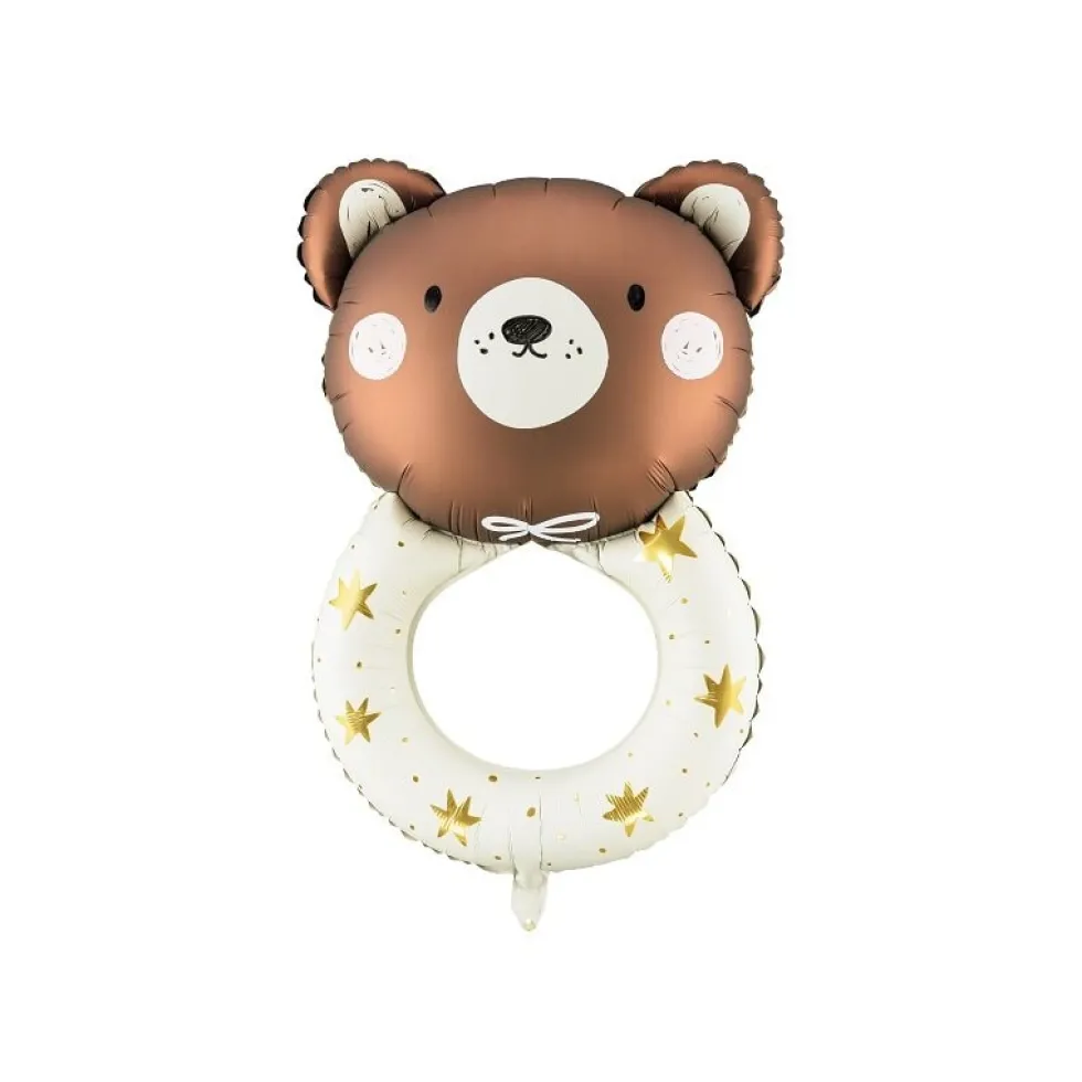 Folieballong - Teddybjörn Skallra 61 x 88 cm