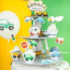 Fordon Cake Toppers 8-pack