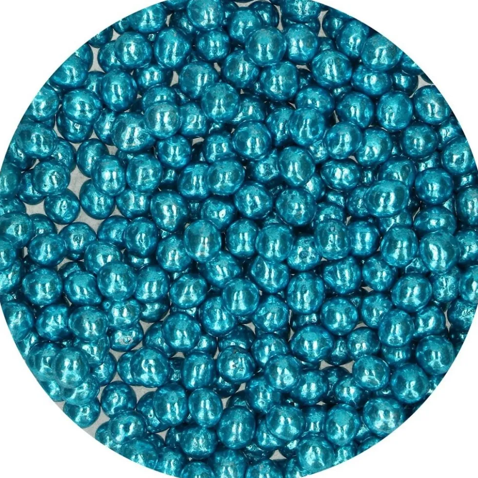 FunCakes - Chokladpärlor Metallic Blå 60 gram