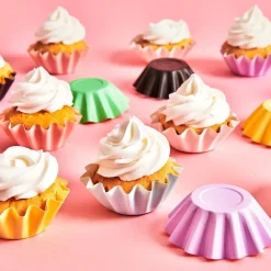 FunCakes - Muffinsformar Blomformade Pastellila 48-pack