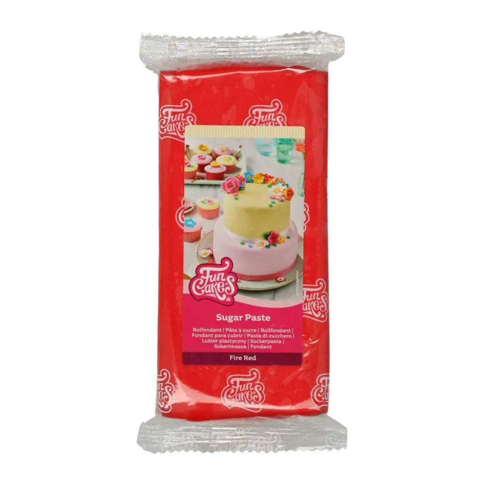 FunCakes - Sockerpasta Röd 1 kg