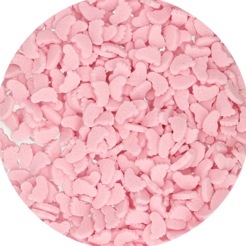 FunCakes - Strössel Baby Feet rosa 55 gram