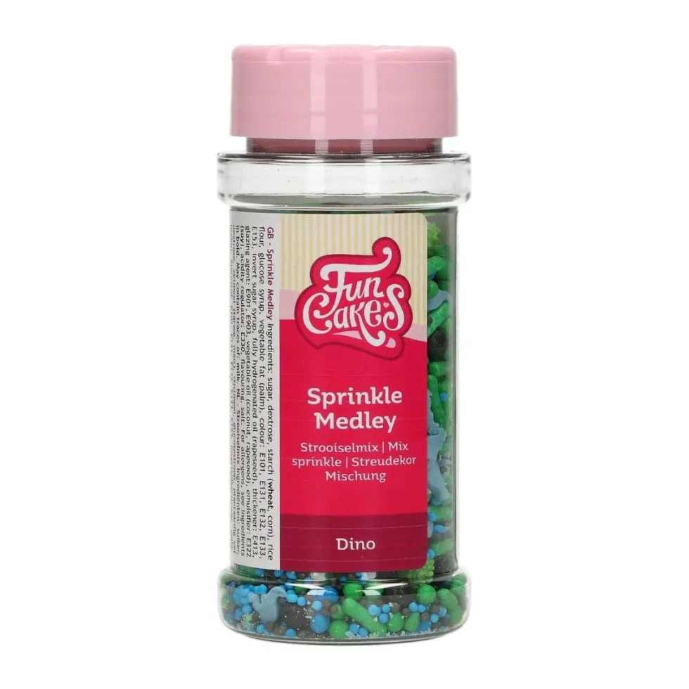 FunCakes - Strössel Dinosaurie mix 65 gram