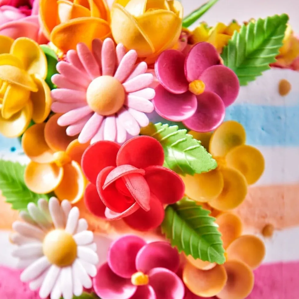 FunCakes - Ätbara Oblatblommor, Viol 8-pack