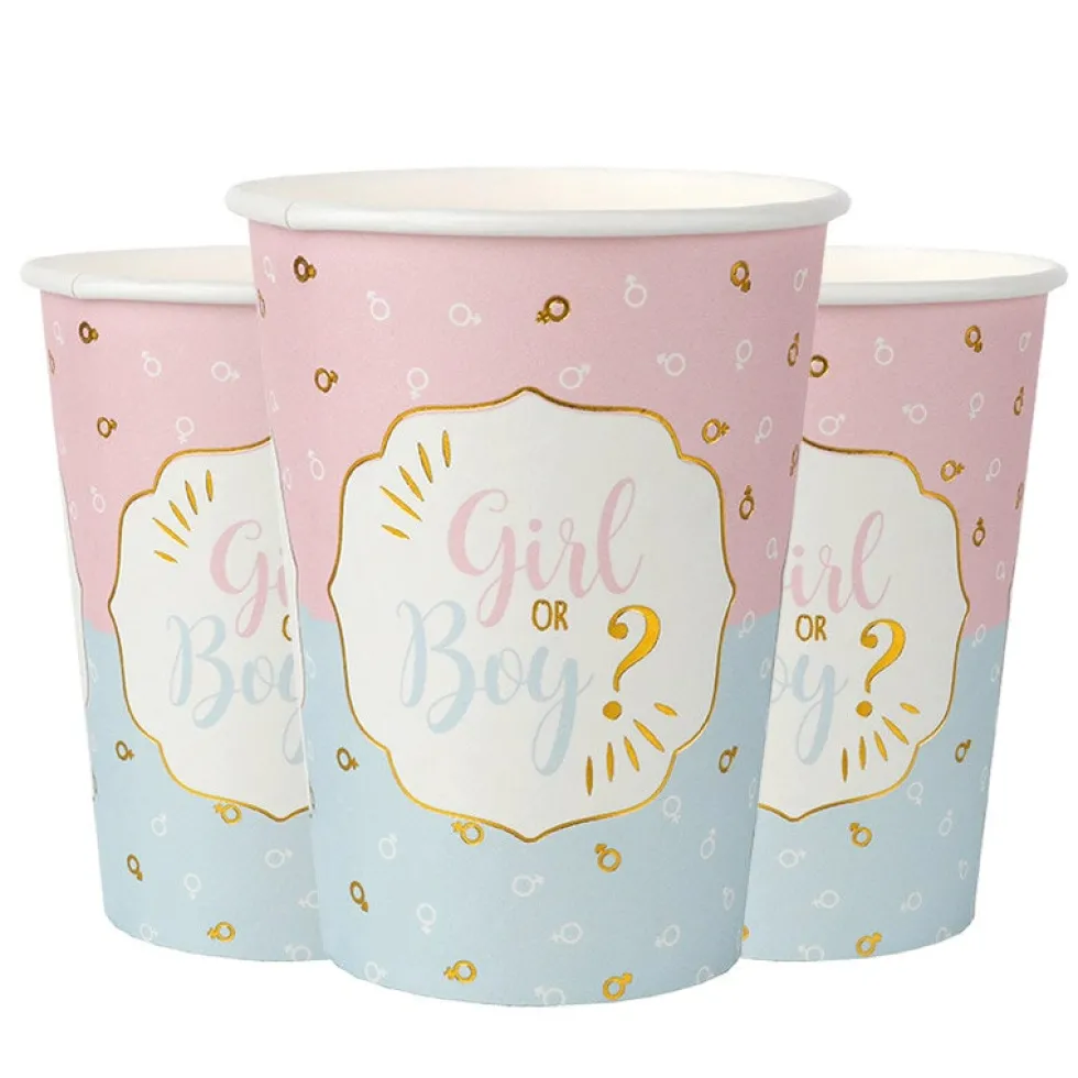Girl or Boy - Pappmuggar 10-pack