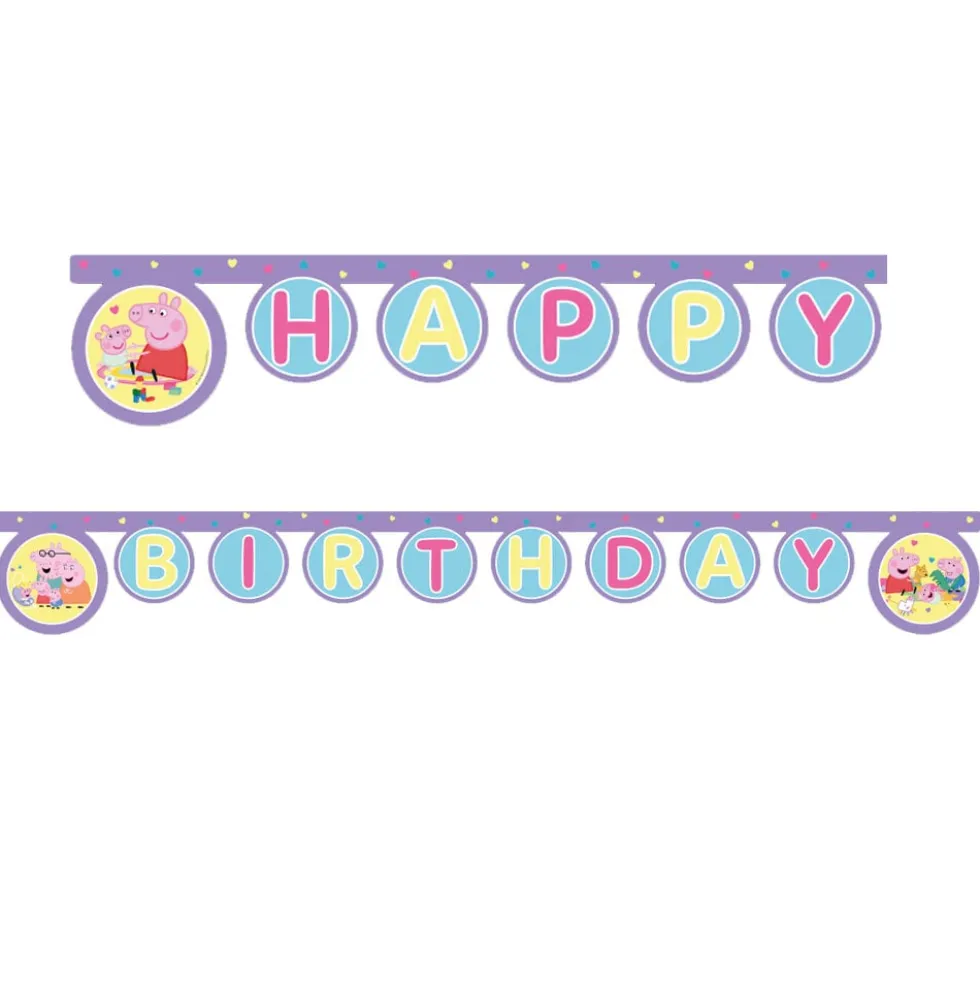 Greta Gris Girlang Happy Birthday