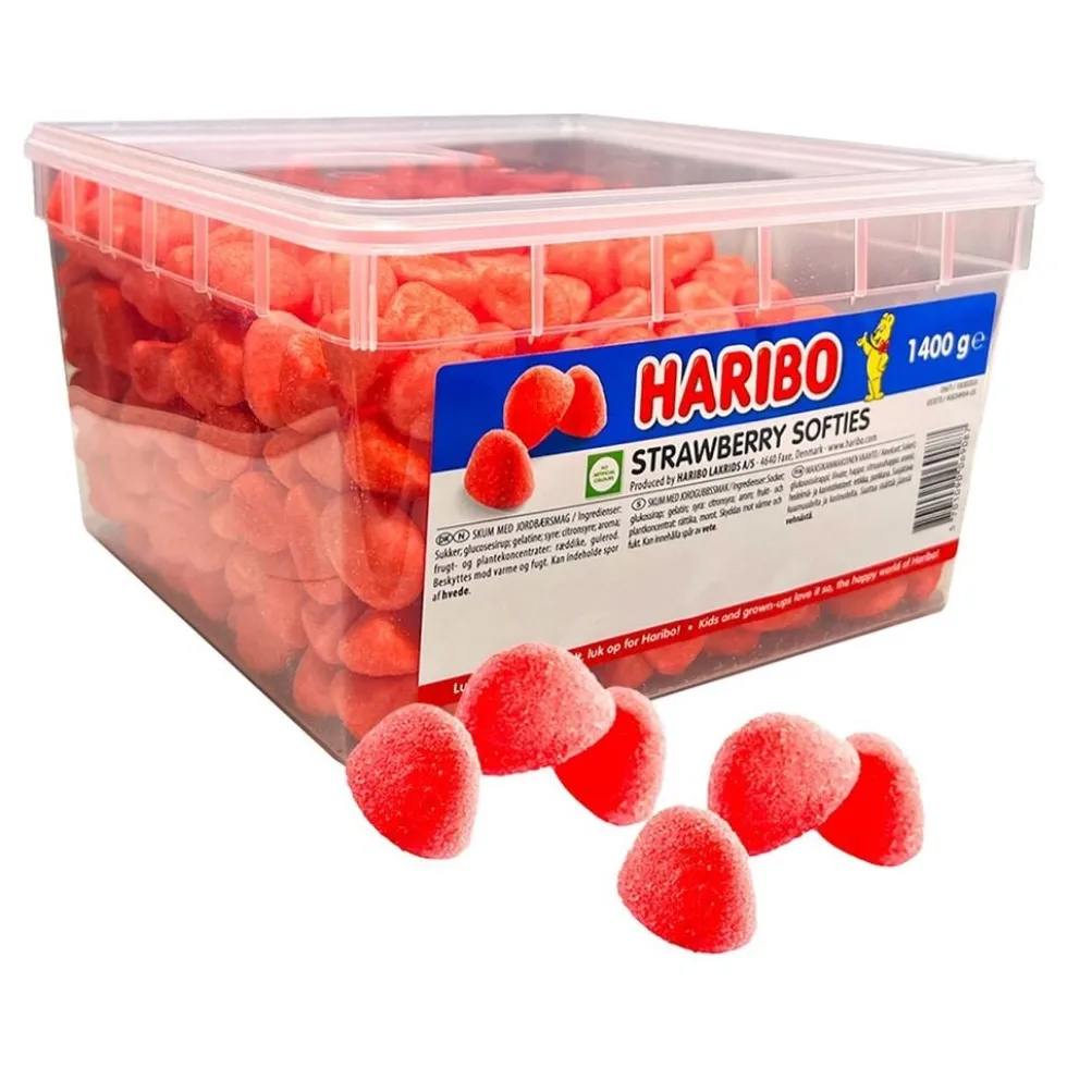 Haribo Kometer Jordgubb 1,4 kg