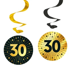 Hängande dekorationer 30 år 4-pack
