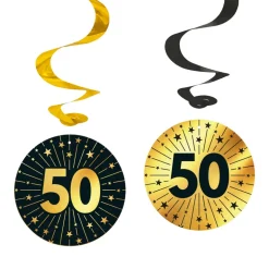 Hängande dekorationer 50 år 4-pack