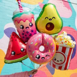 Kawaii Folieballong Vattenmelon 60 cm