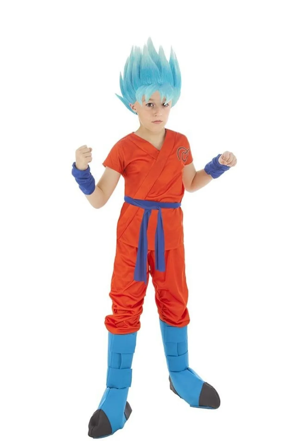 Maskeraddräkt Goku Super Saiyan God Barn 9-12 år