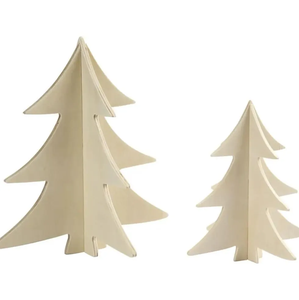 Nissens 3D-granar i trä 2-pack