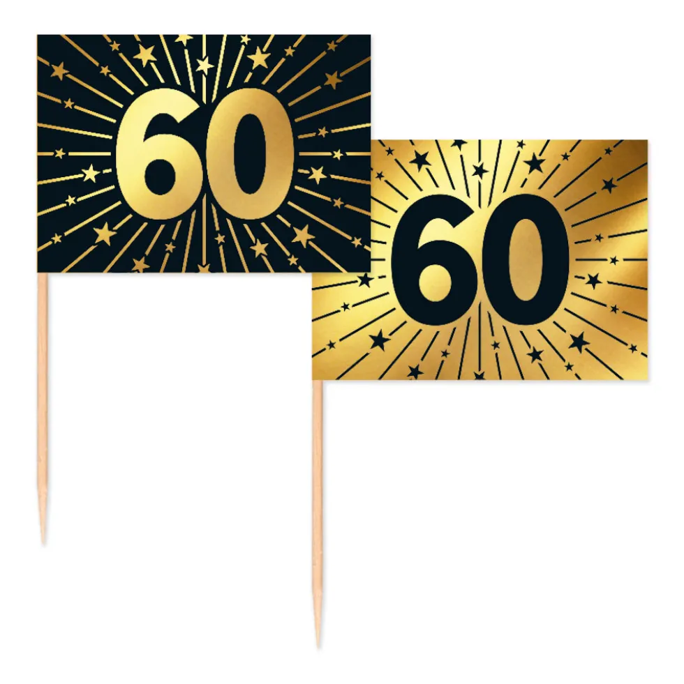 Party Picks 60 år 50-pack