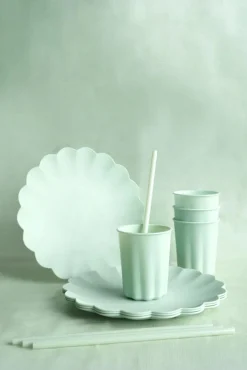 Plastmuggar, Pastellgröna 220 ml 4-pack