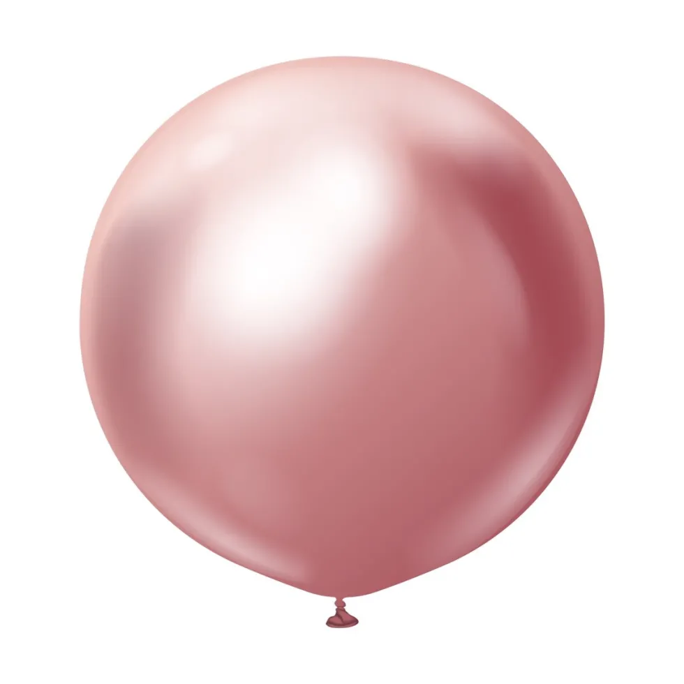 Premium Latexballonger Rosa Chrome 60 cm 2-pack