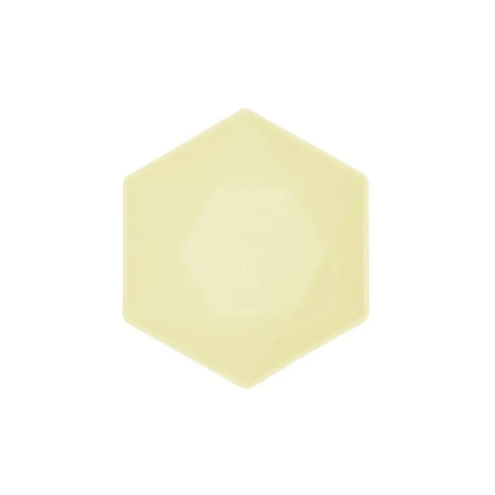 Skål Decor Premium Hexagon 16 cm Gul 6-pack