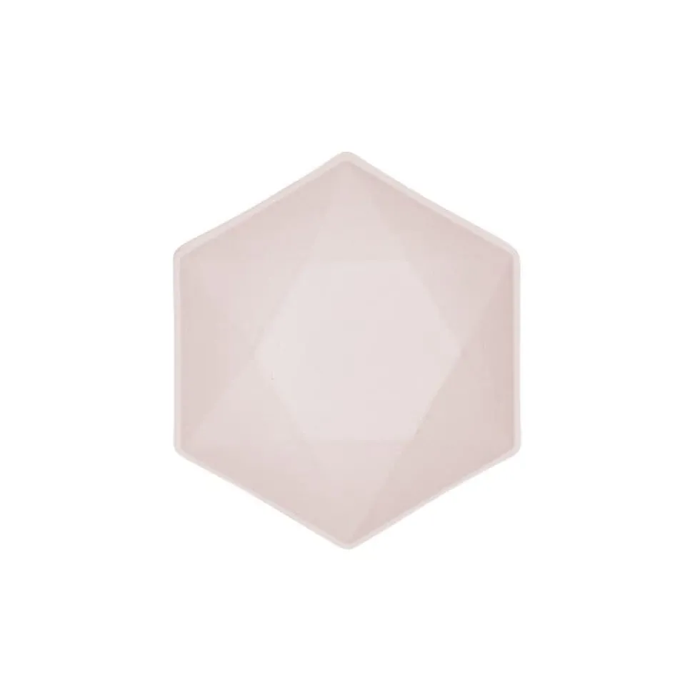 Skål Decor Premium Hexagon 16 cm Rosa 6-pack