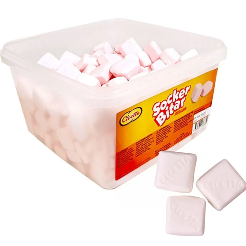 Sockerbitar Jordgubb Storpack 0,82 kg