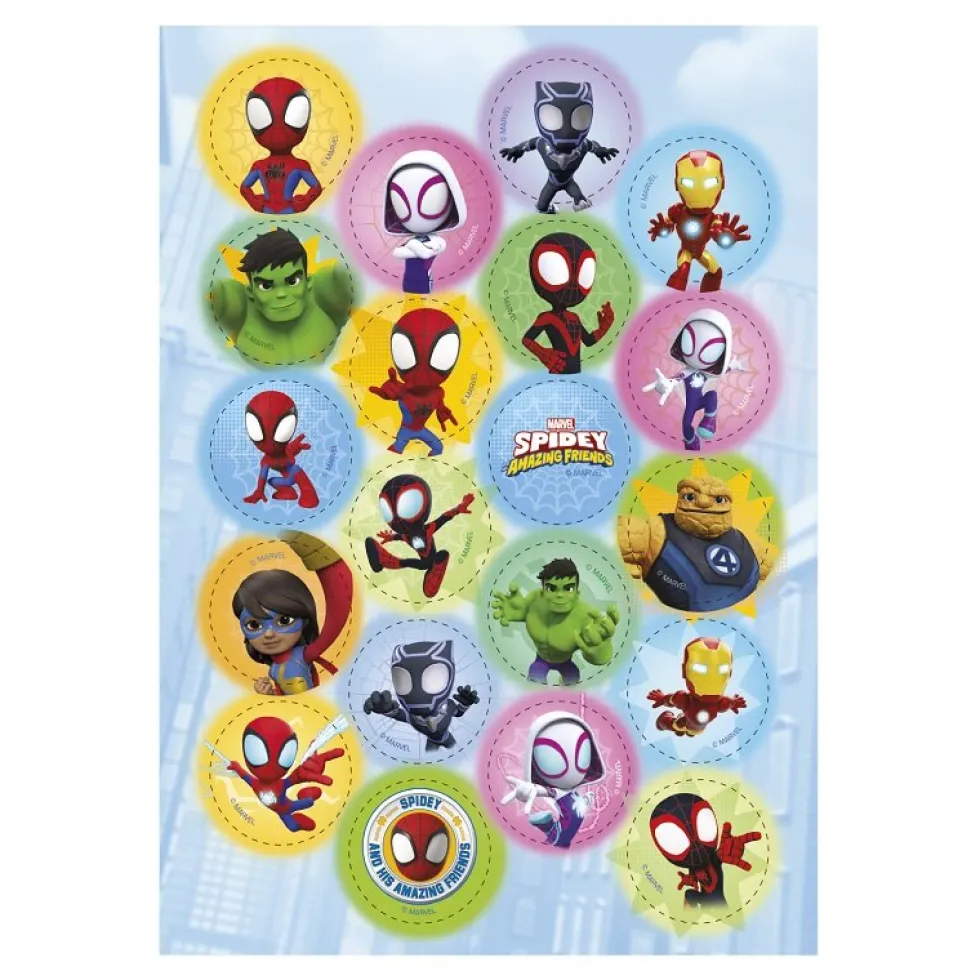 Spidey - Muffinsbilder Sockerpasta 20-pack