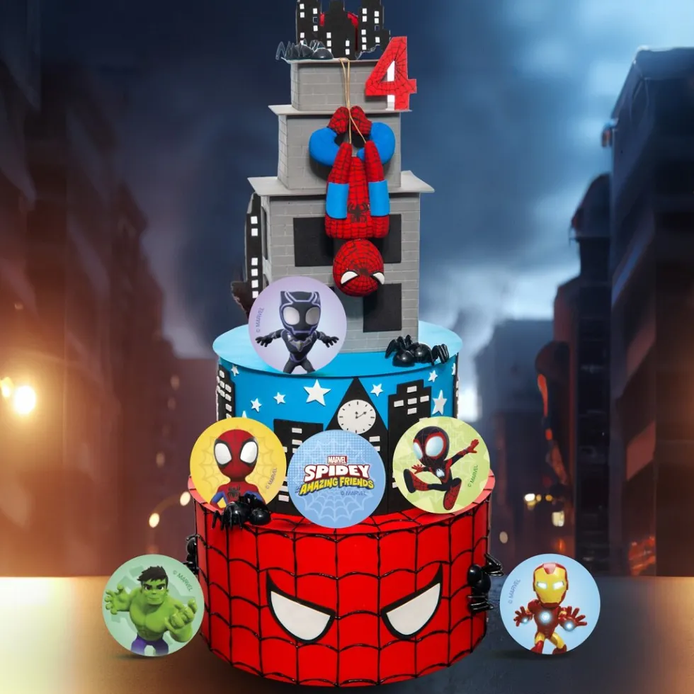 Spidey - Muffinsbilder Sockerpasta 20-pack