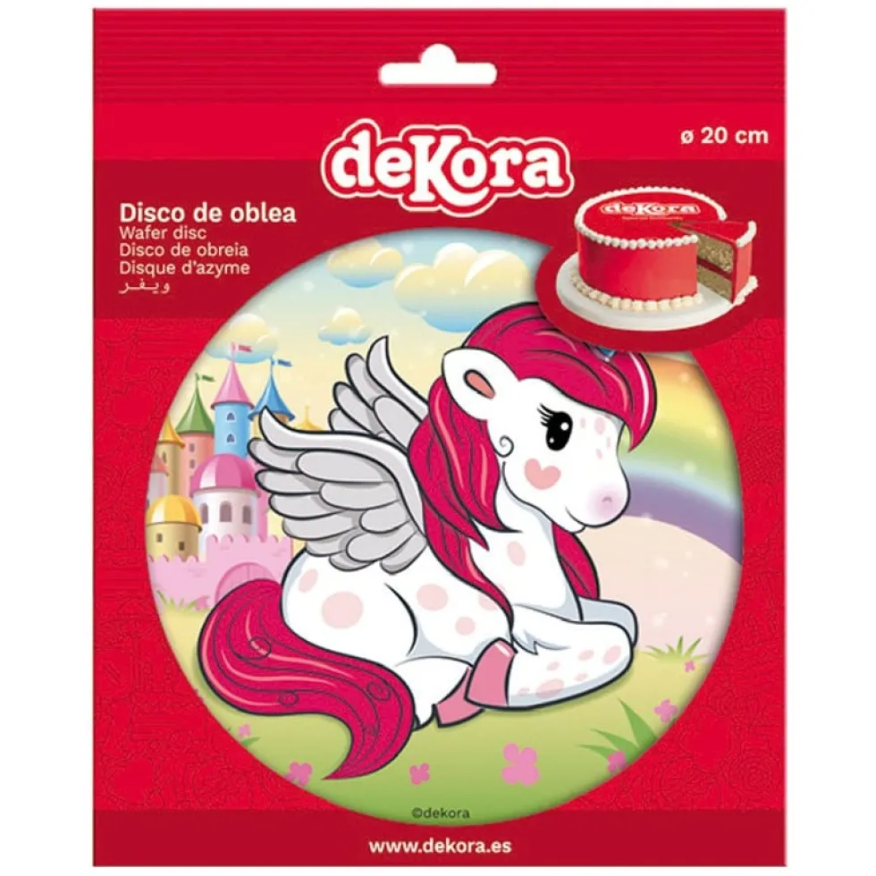 Tårtbild Unicorn - Oblat 20 cm (C)