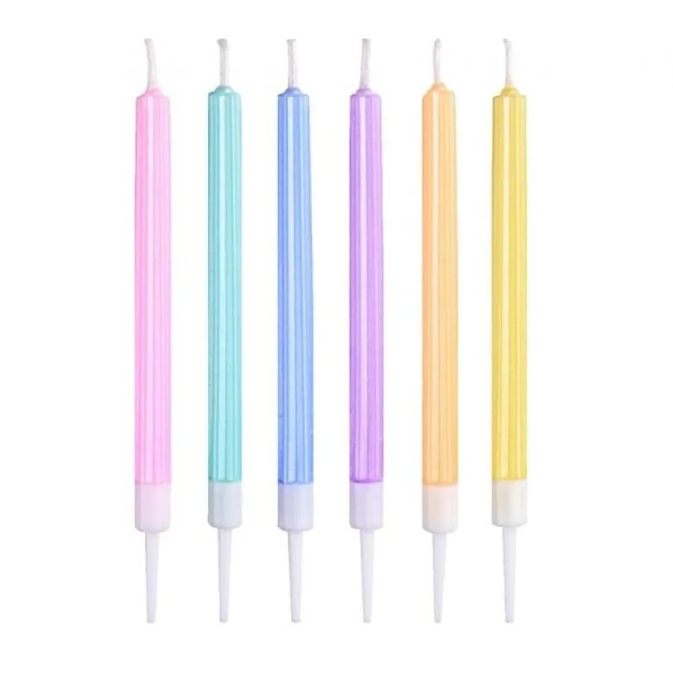 Tårtljus - Pastell Metallic 6-pack